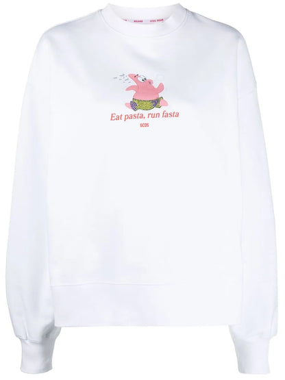 Graphic-Print Cotton Sweatshirt