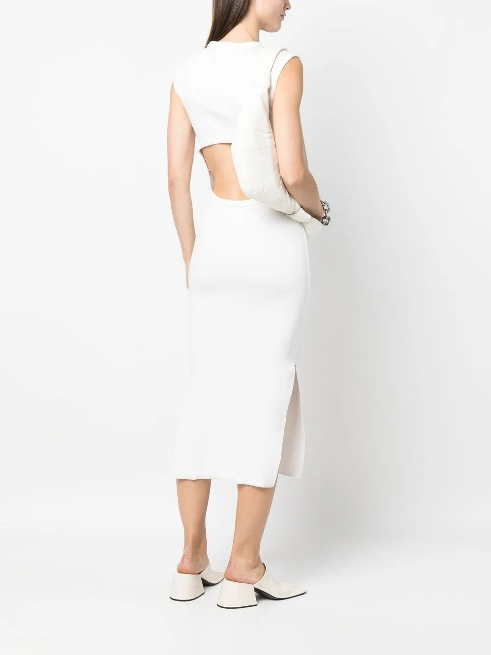 Open-Back Cotton Dress