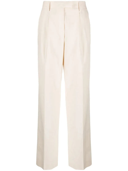 Pressed-Crease Tailored Trousers