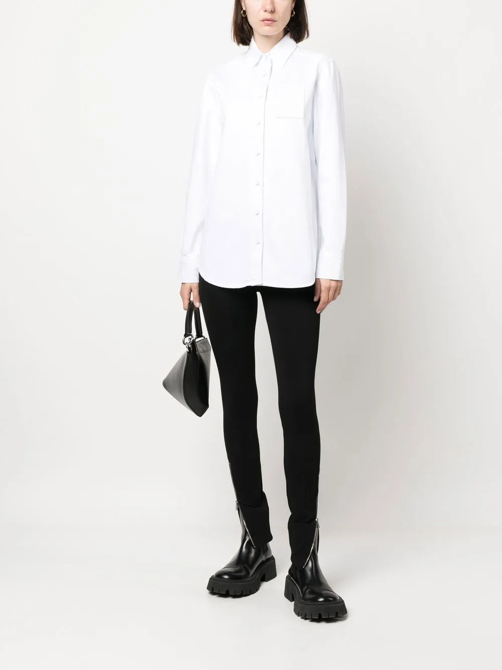 Logo-Patch Long-Sleeve Shirt