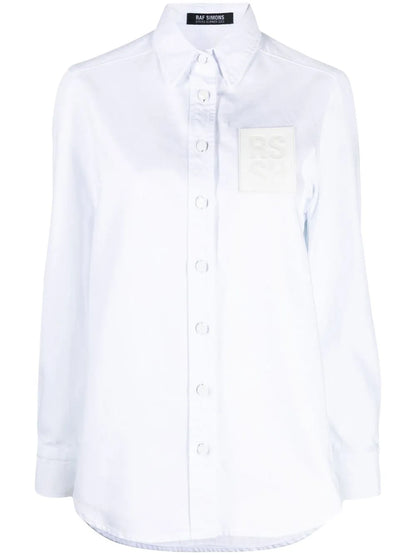 Logo-Patch Long-Sleeve Shirt