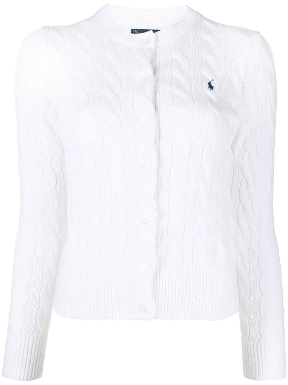 Polo Pony Cable-Knit Cardigan