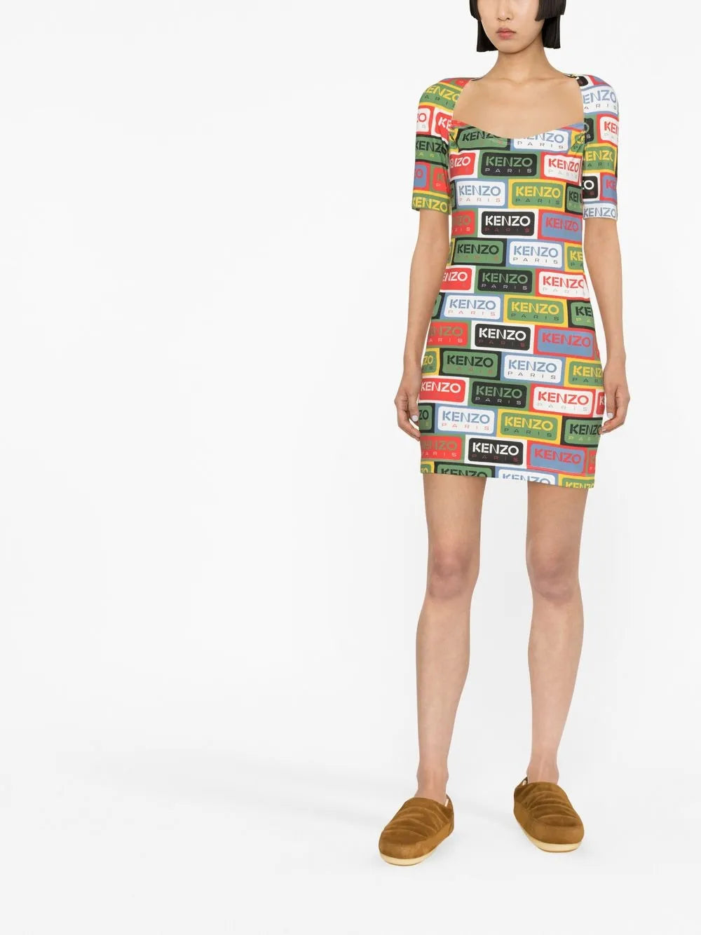 Logo-Print Minidress