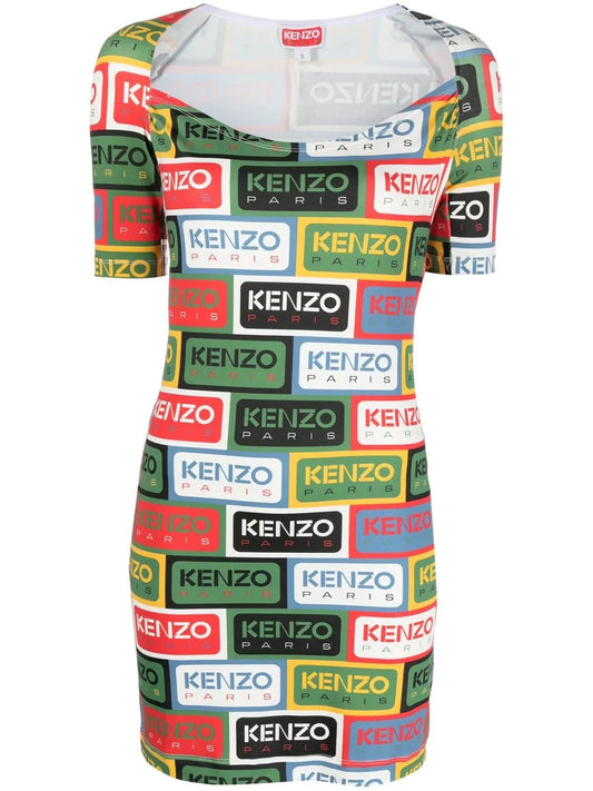 Logo-Print Minidress