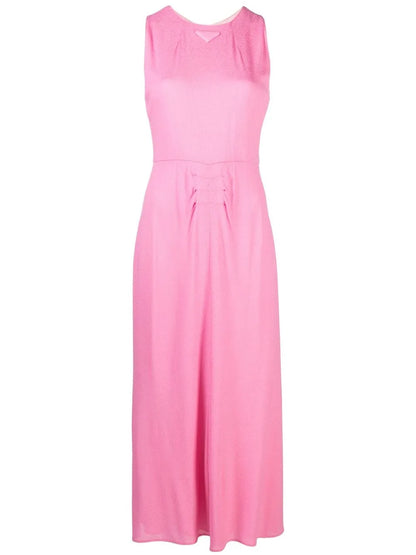 Triangle Logo Maxi Dress