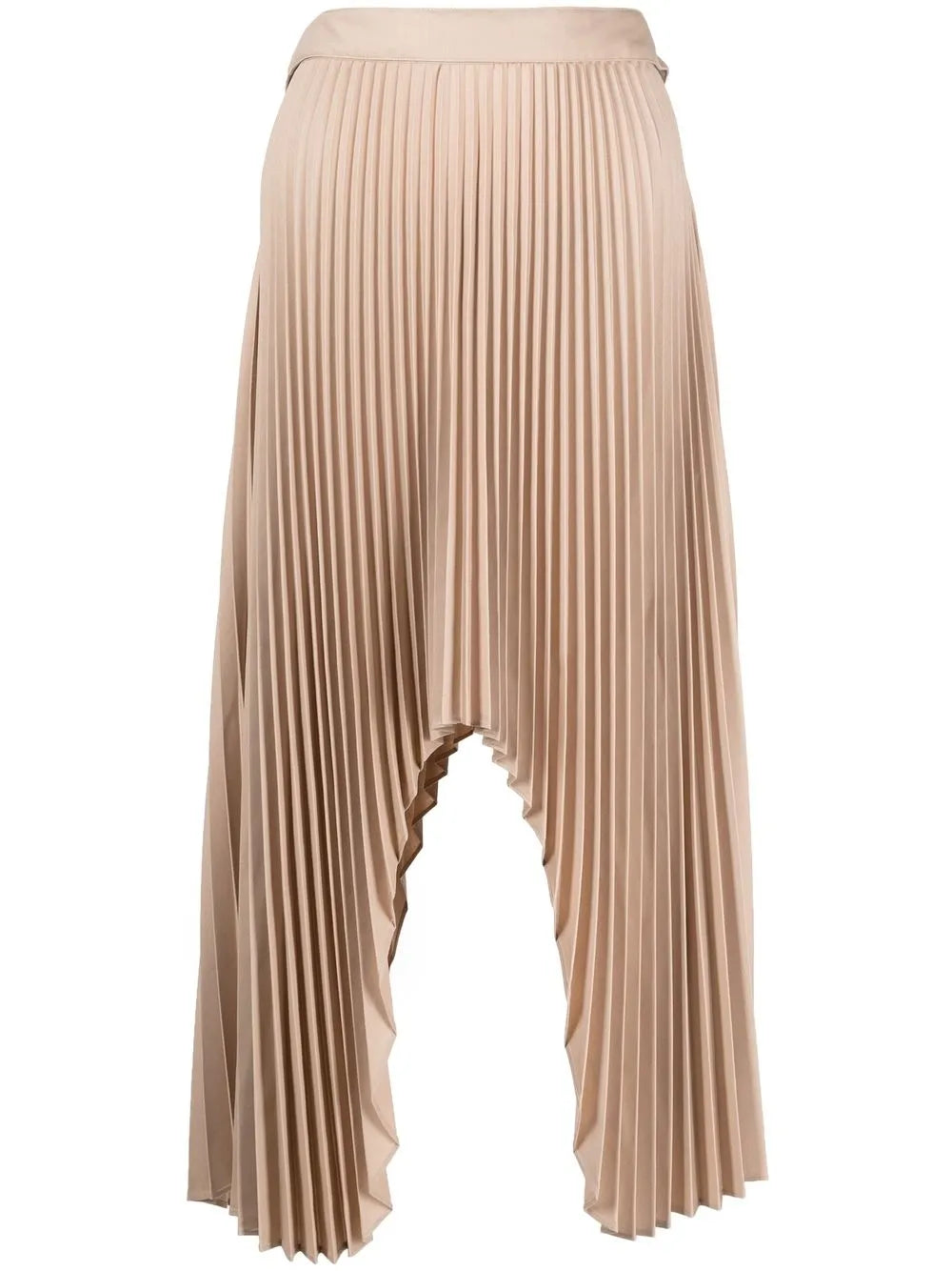 Arch Pleated Midi Skirt
