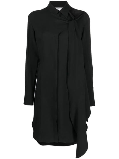 Classic-Collar Shirt Dress