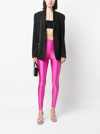 Rhinestone Embellished Leggings