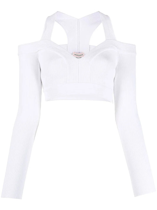 Cut-Out Knitted Top