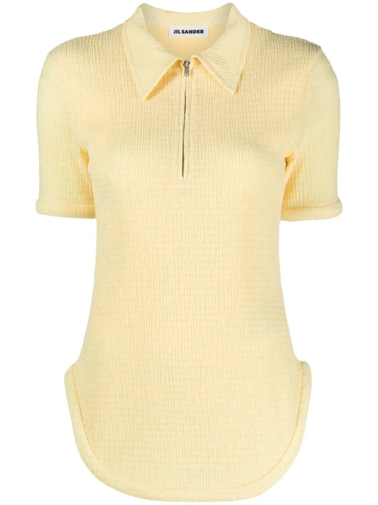 Half-Zip Gaufre Polo Shirt