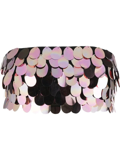 Sirena Sequin-Embellished Crop Top