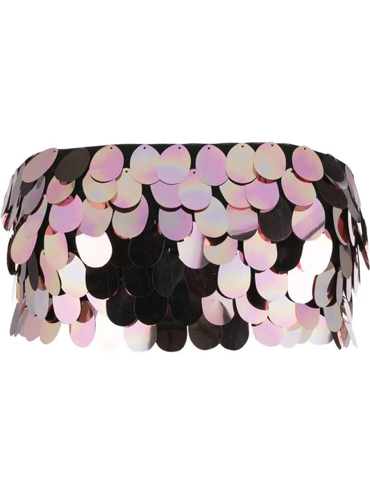 Sirena Sequin-Embellished Crop Top