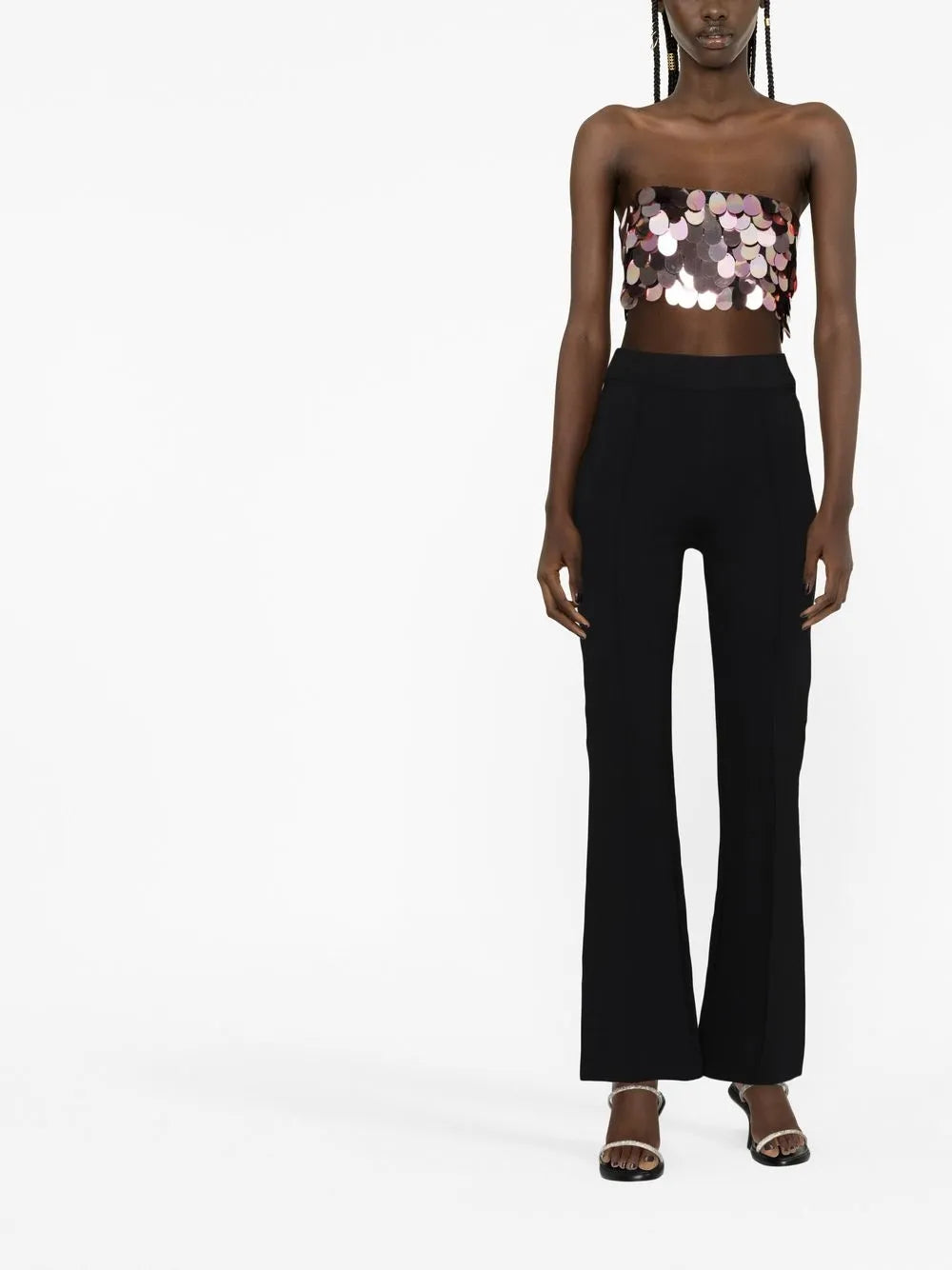 Sirena Sequin-Embellished Crop Top