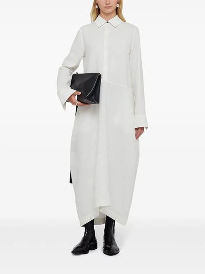 Linen Long-Sleeve Shirt Dress