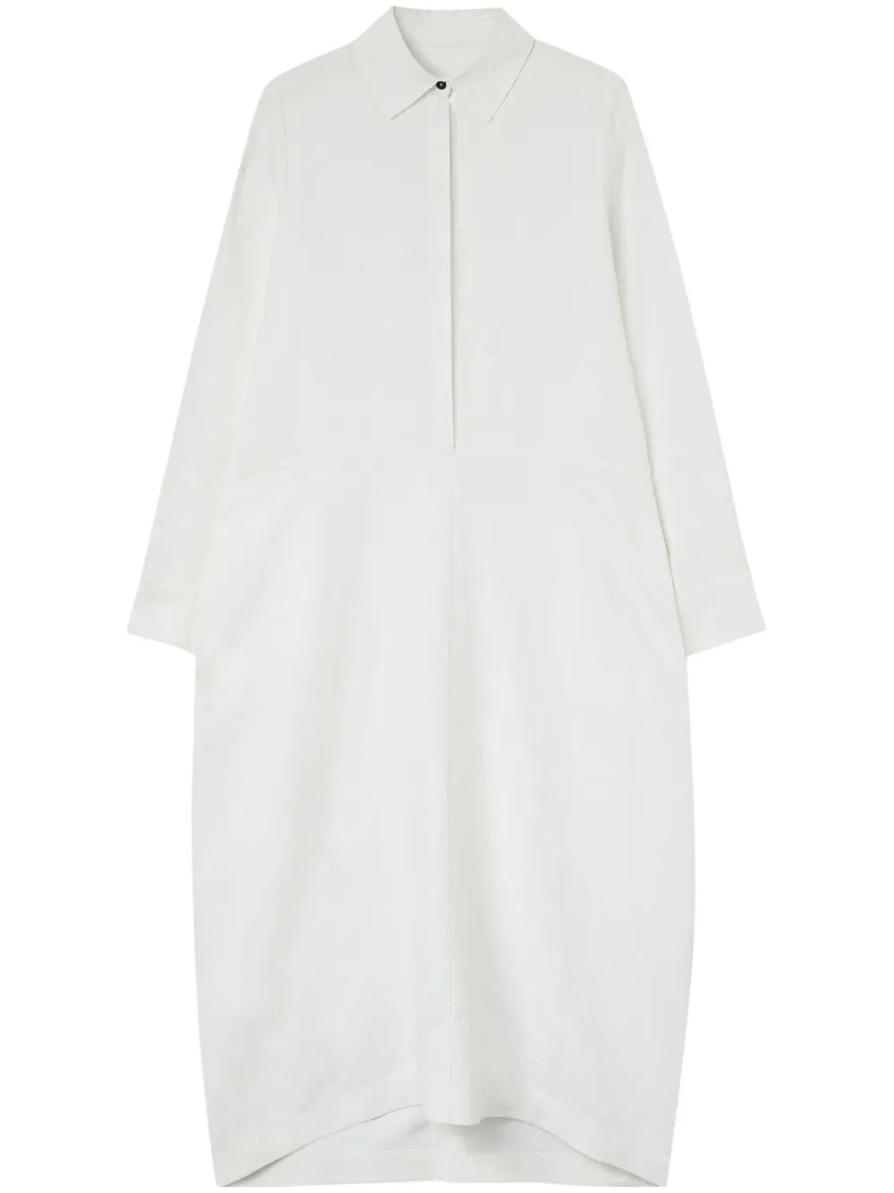 Linen Long-Sleeve Shirt Dress