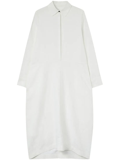 Linen Long-Sleeve Shirt Dress