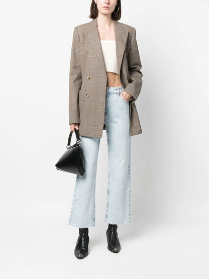 Light Wash Straight-Leg Jeans