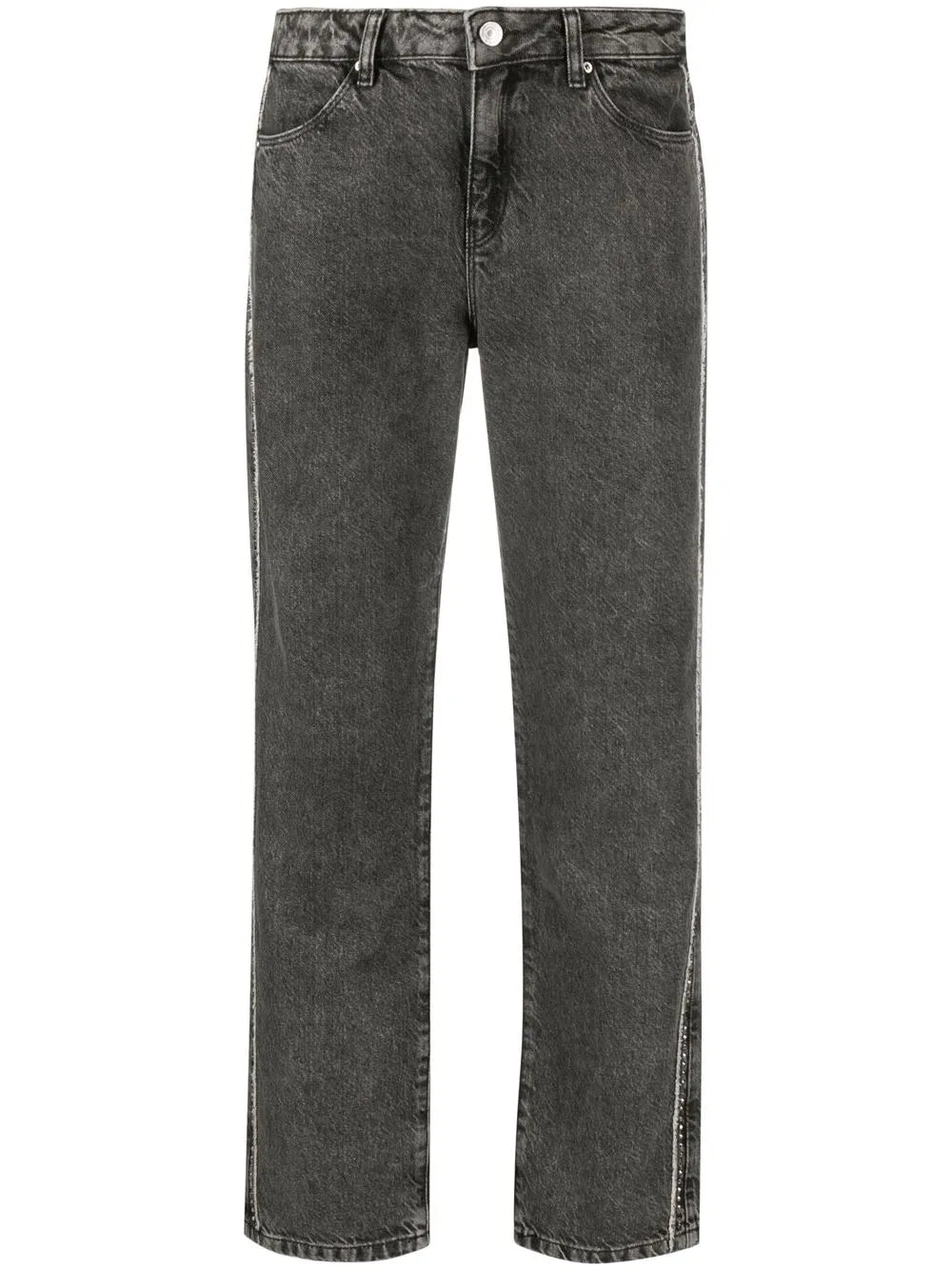 Stonewash Boyfriend-Cut Jeans