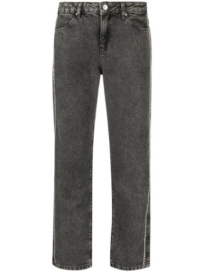 Stonewash Boyfriend-Cut Jeans