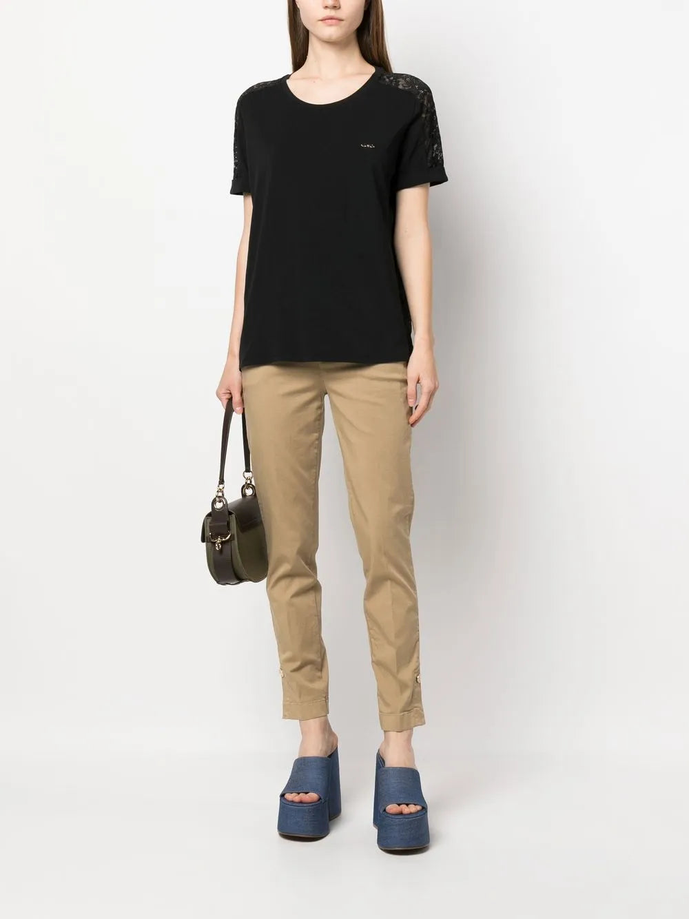 Cotton Tapered Slim-Cut Trousers