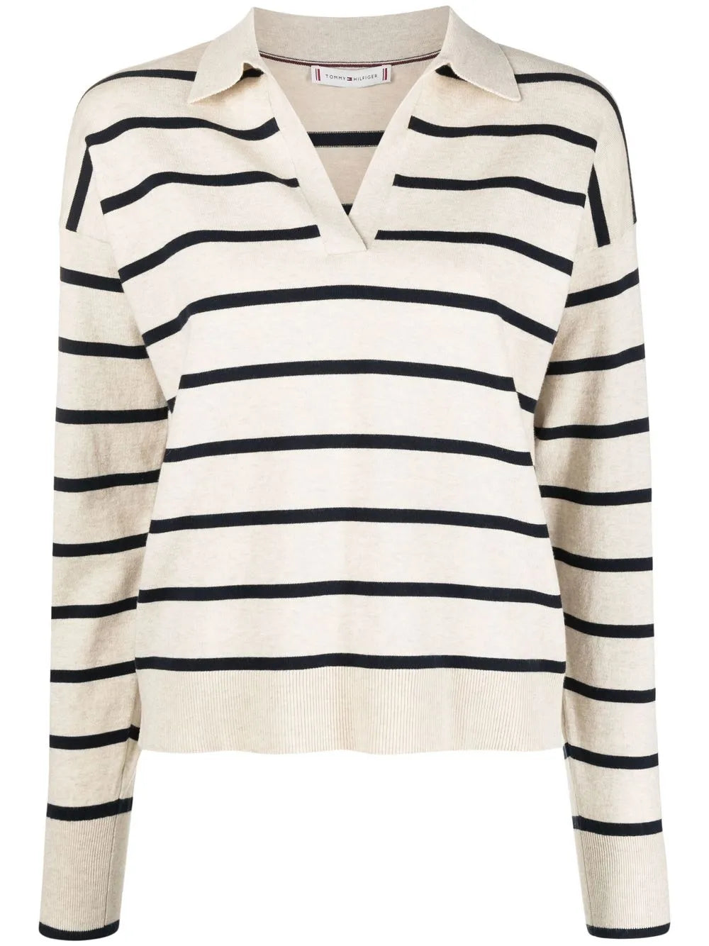 V-Neck Striped Jumper