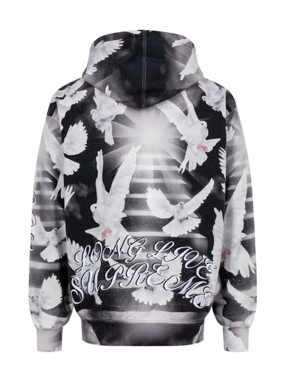 Doves Graphic-Print Hoodie