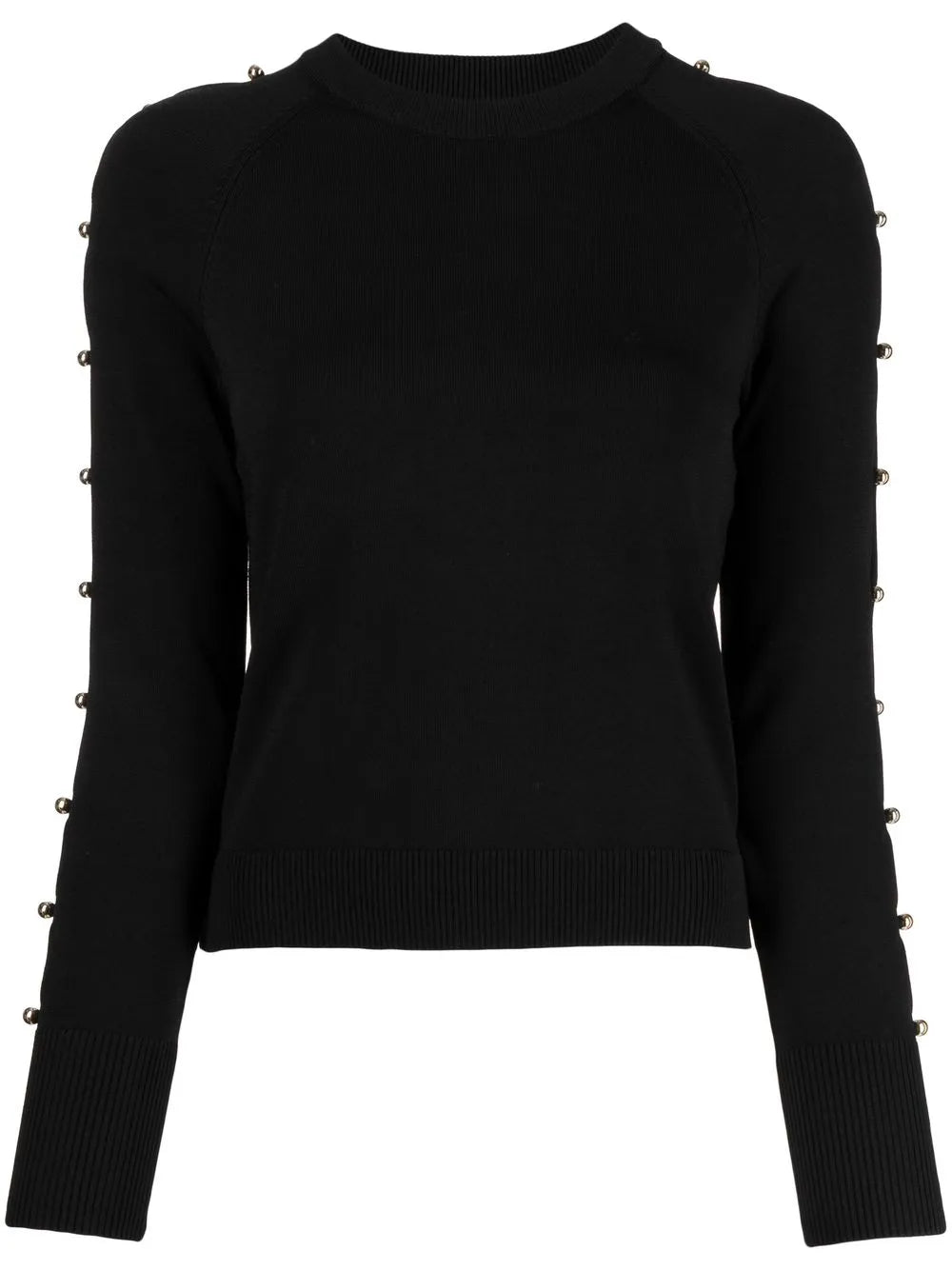 Ball-Stud Embellished Knit Jumper