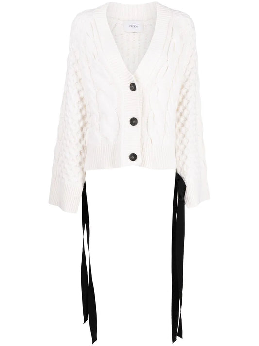 Boxy Cable-Knit Cardigan