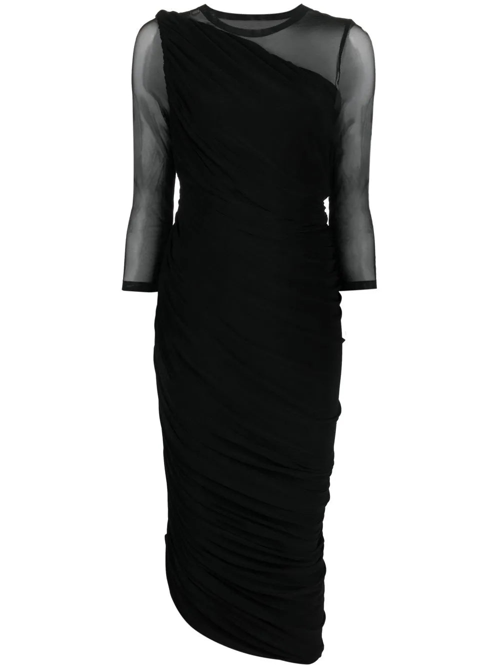 One-Shoulder Asymmetric Hem Dress