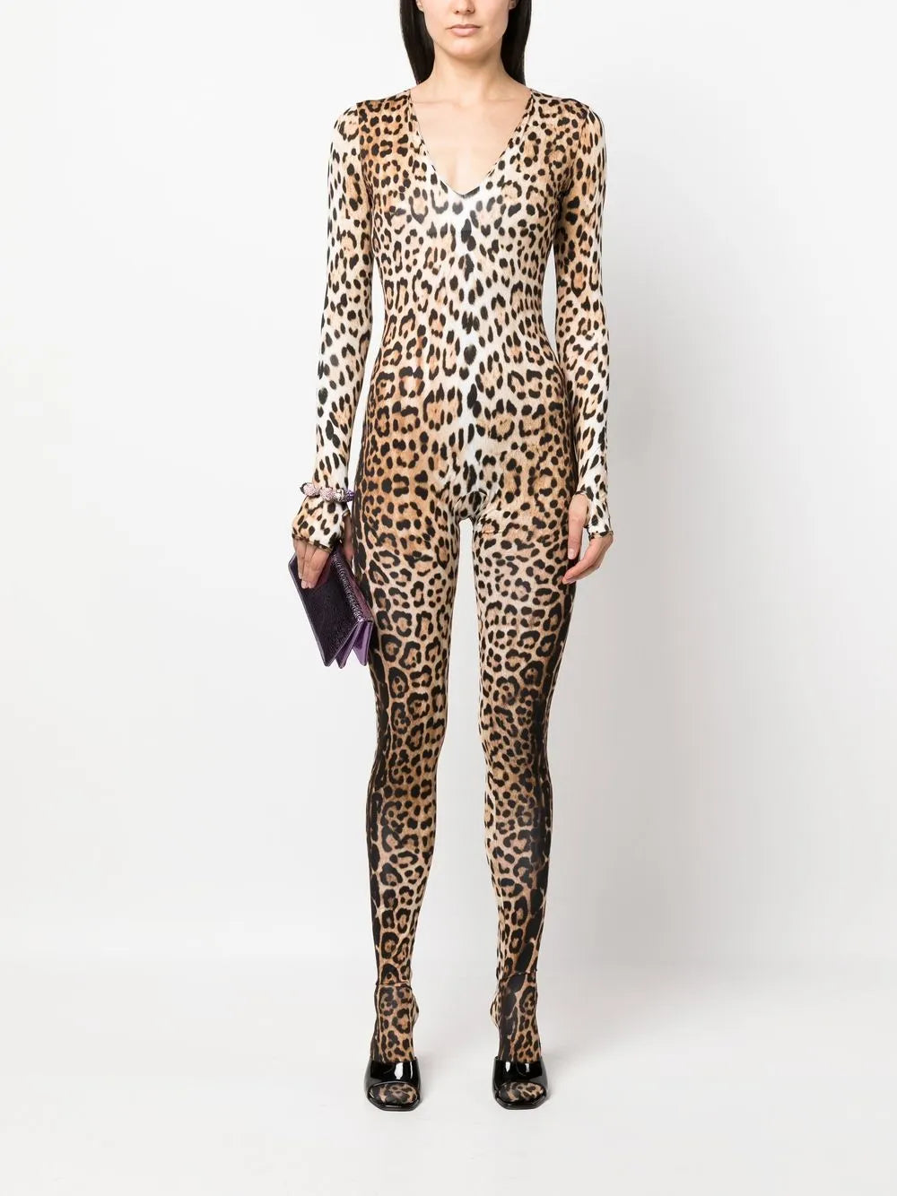 Leopard-Print Jumpsuit