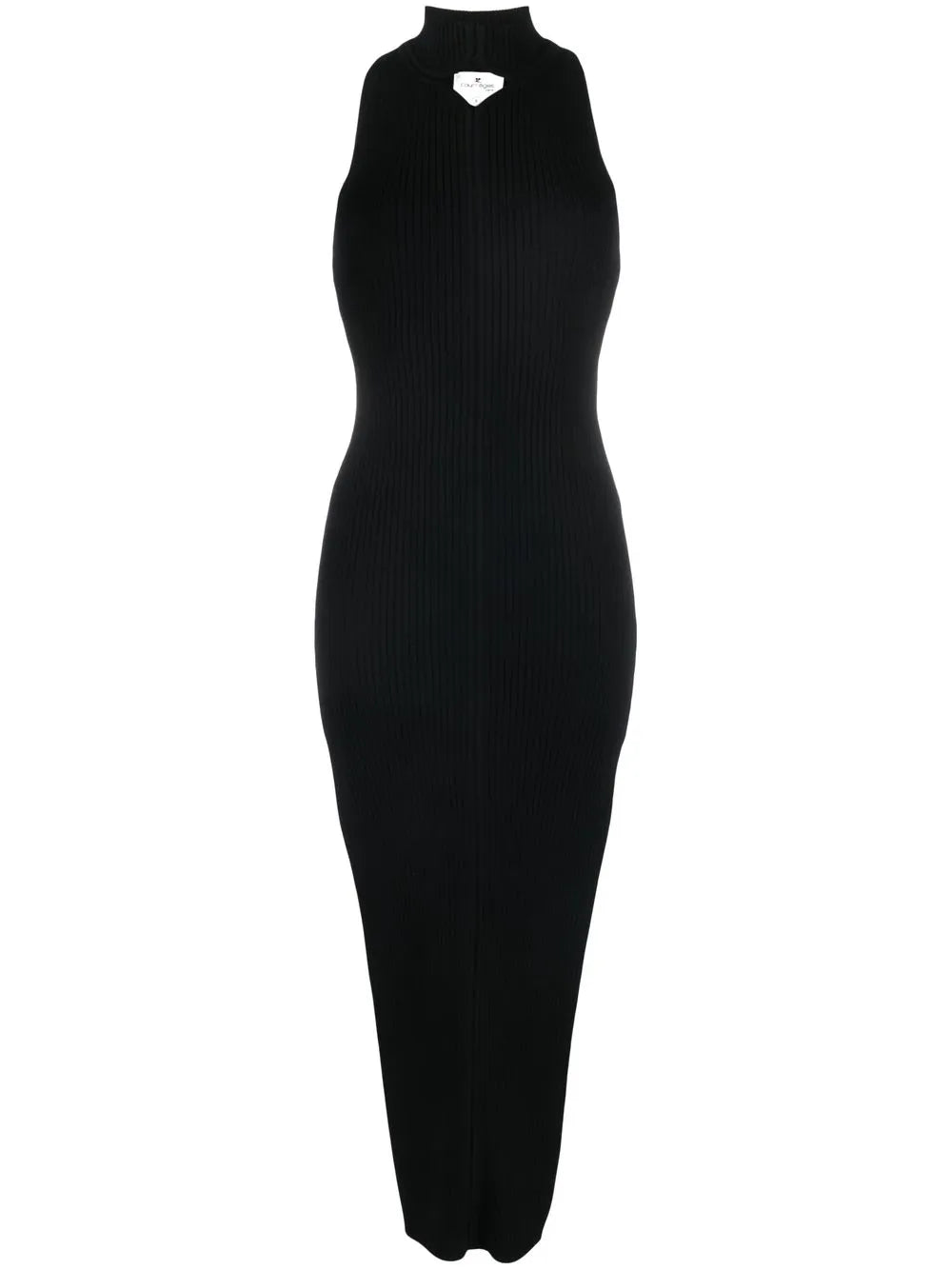 Cut-Out Ribbed Midi Dress