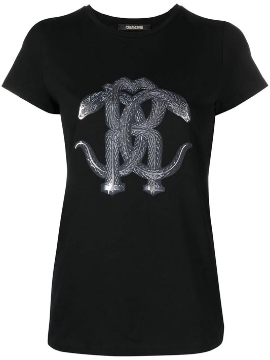 Monogram Snake-Print T-Shirt