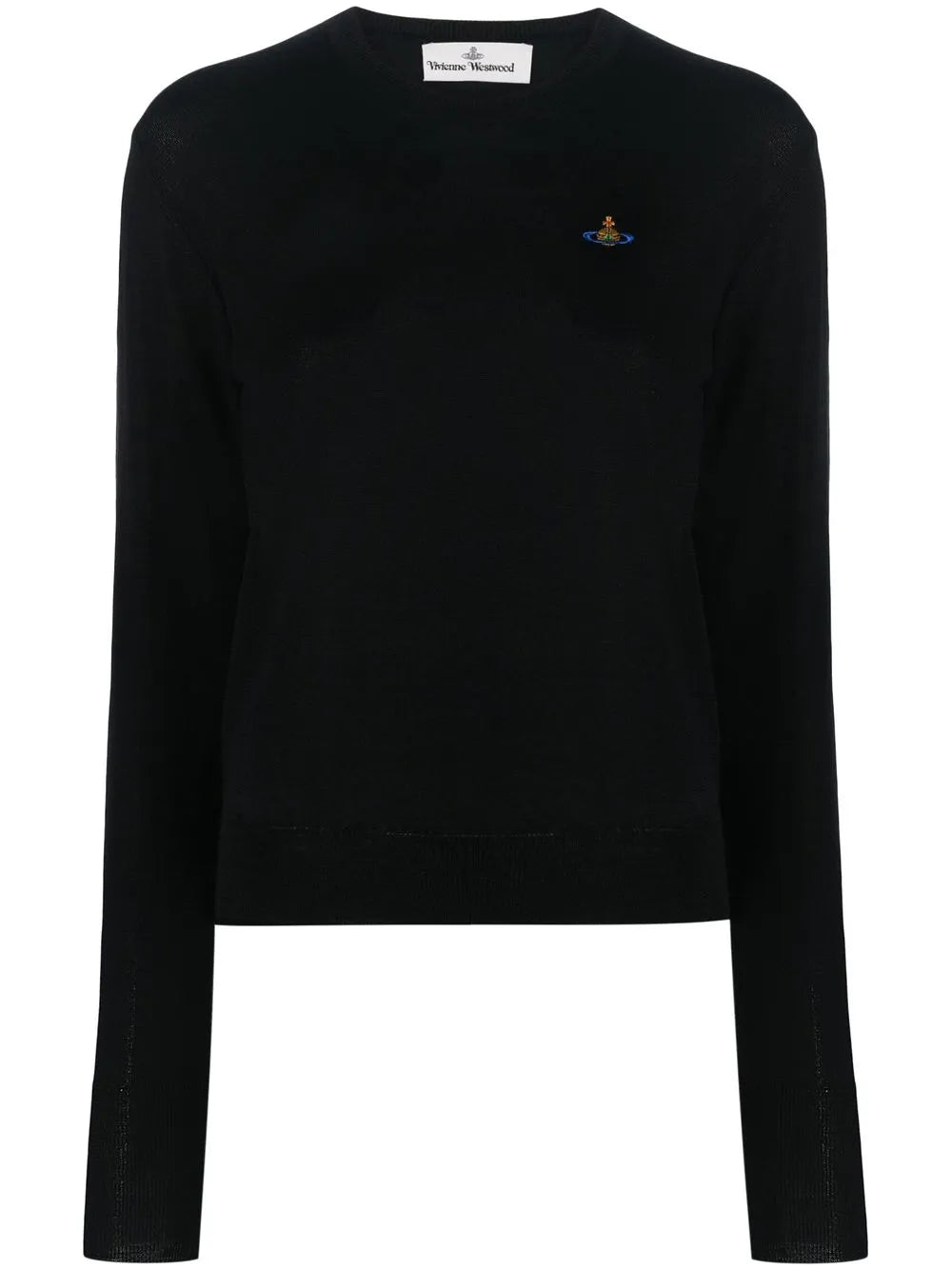 Orb-Embroidery Fine-Knit Jumper
