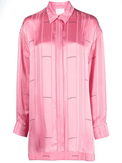 Logo-Jacquard Striped Shirt