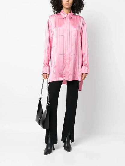 Logo-Jacquard Striped Shirt