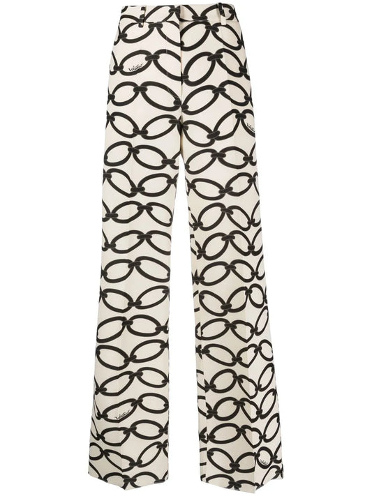 Chain-Print Trousers