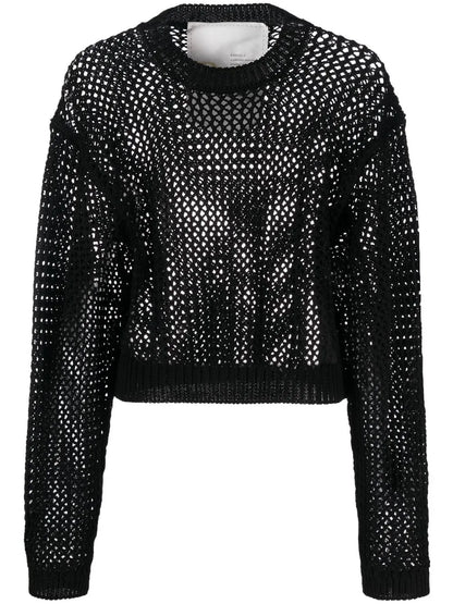 Cotton Open-Knit Jumper