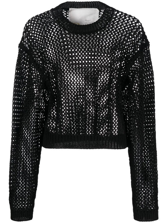 Cotton Open-Knit Jumper