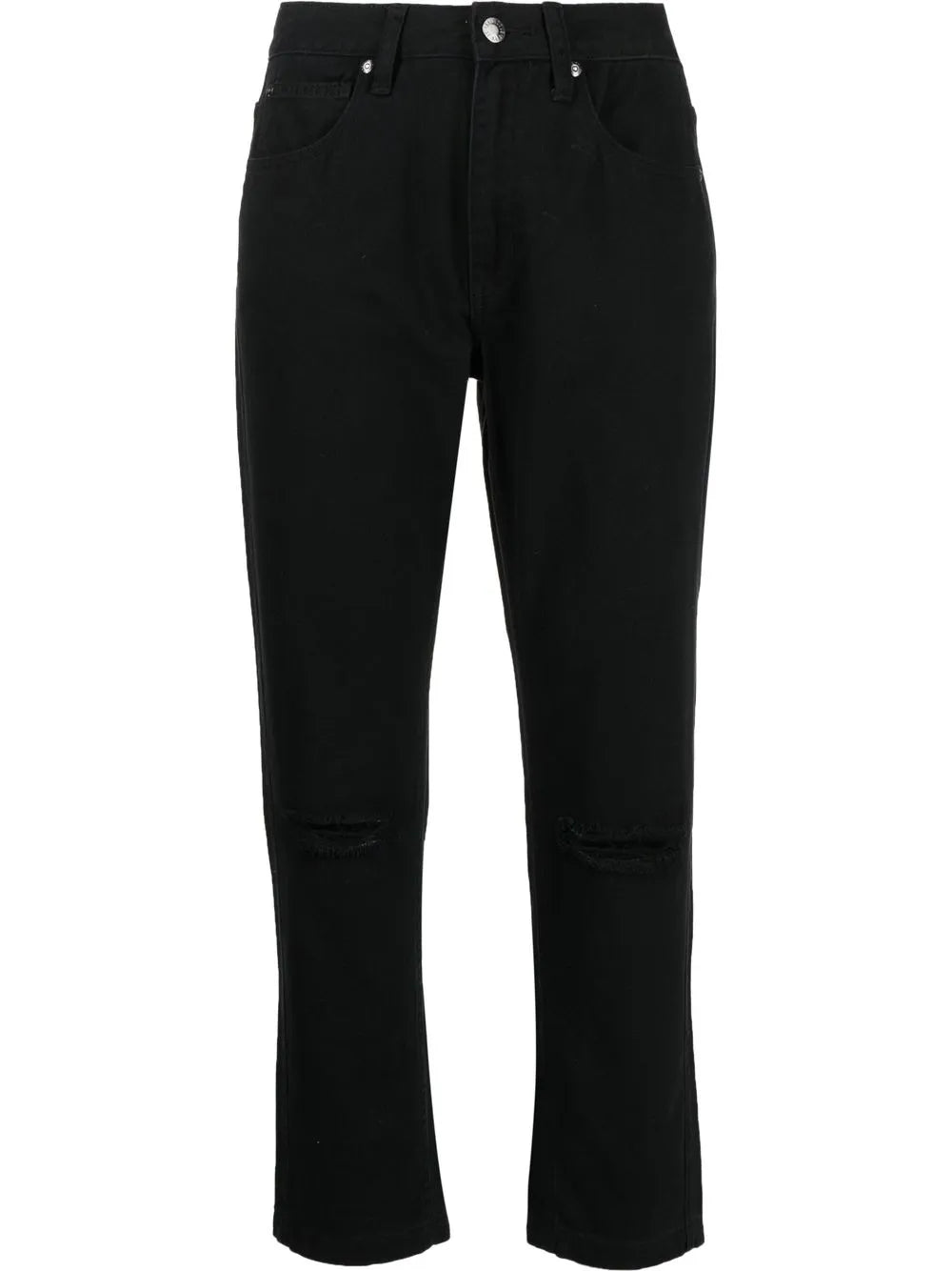 Cropped Straight-Leg Trousers