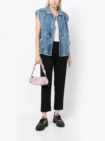 Cropped Straight-Leg Trousers