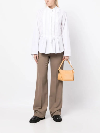 Peplum Button-Up Shirt