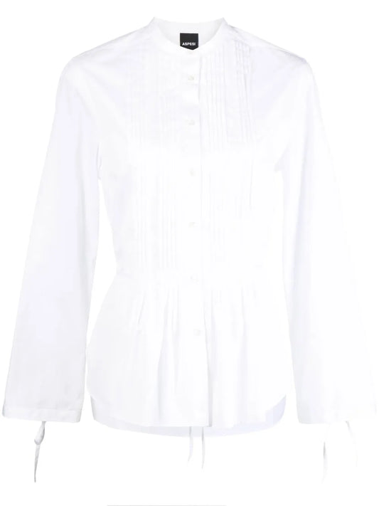 Peplum Button-Up Shirt