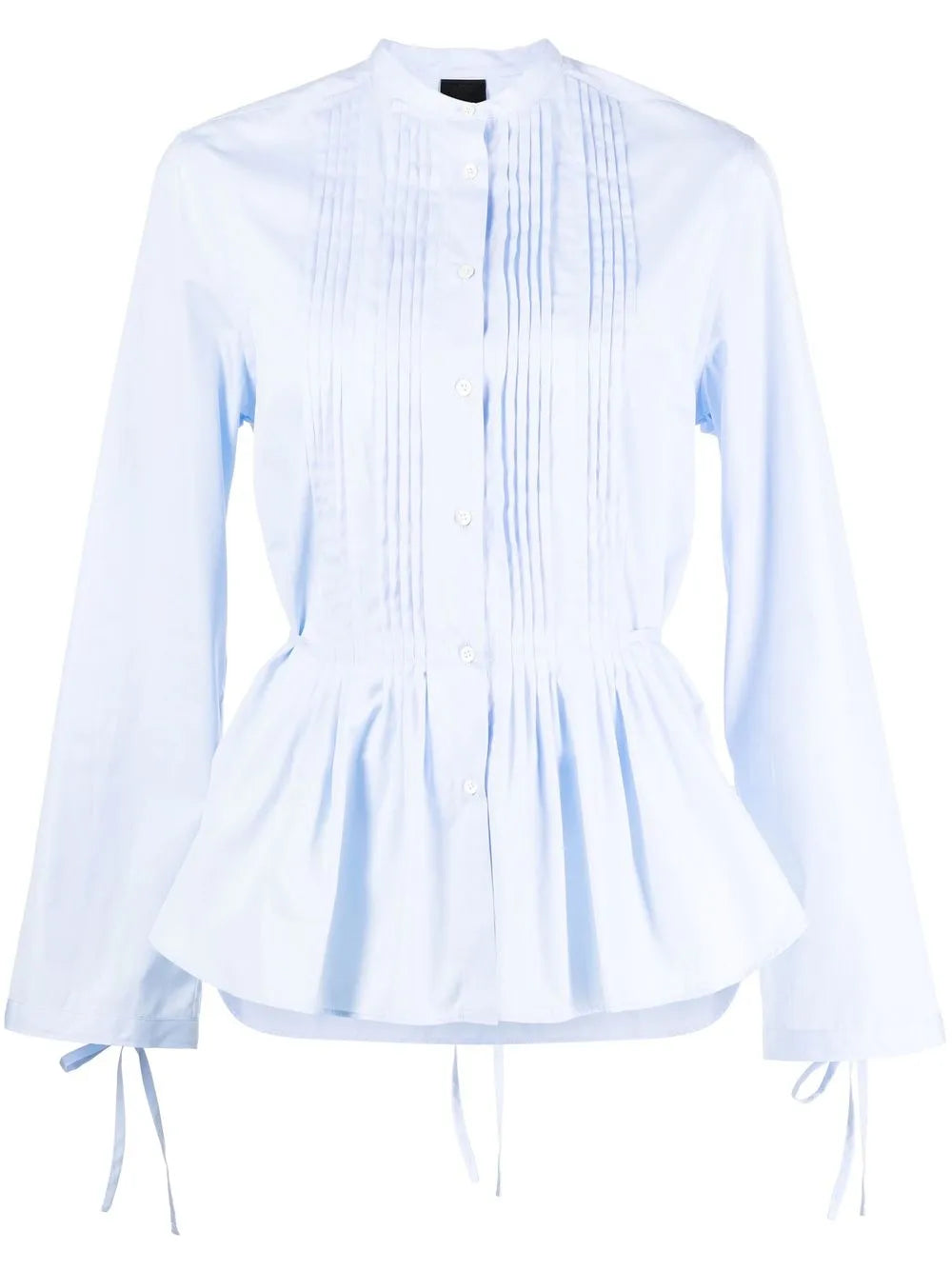 Peplum Button-Up Shirt