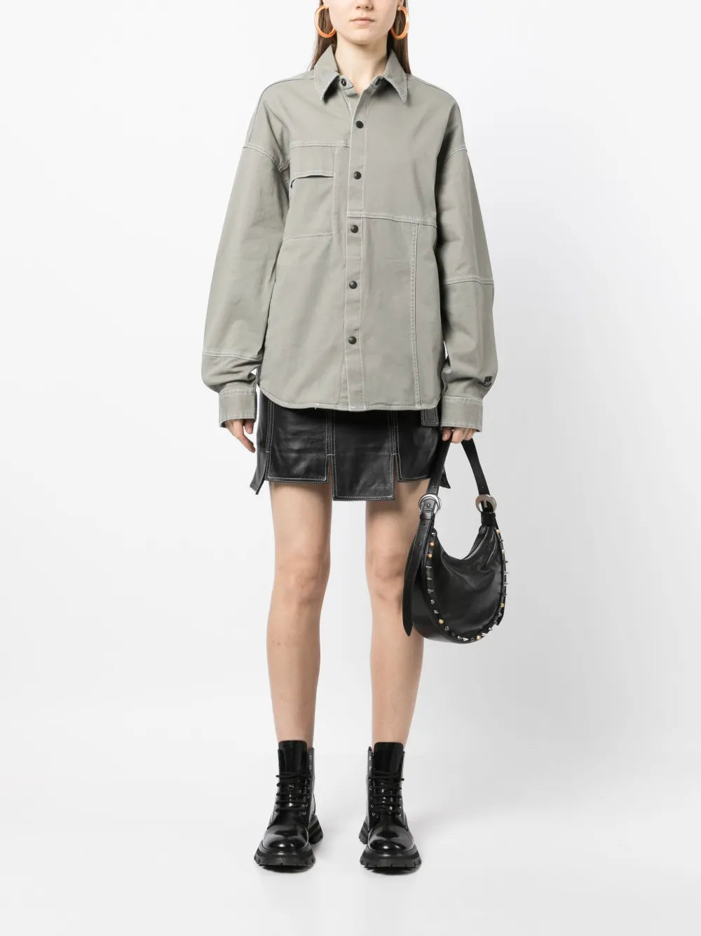 Oversized Panelled Shirt