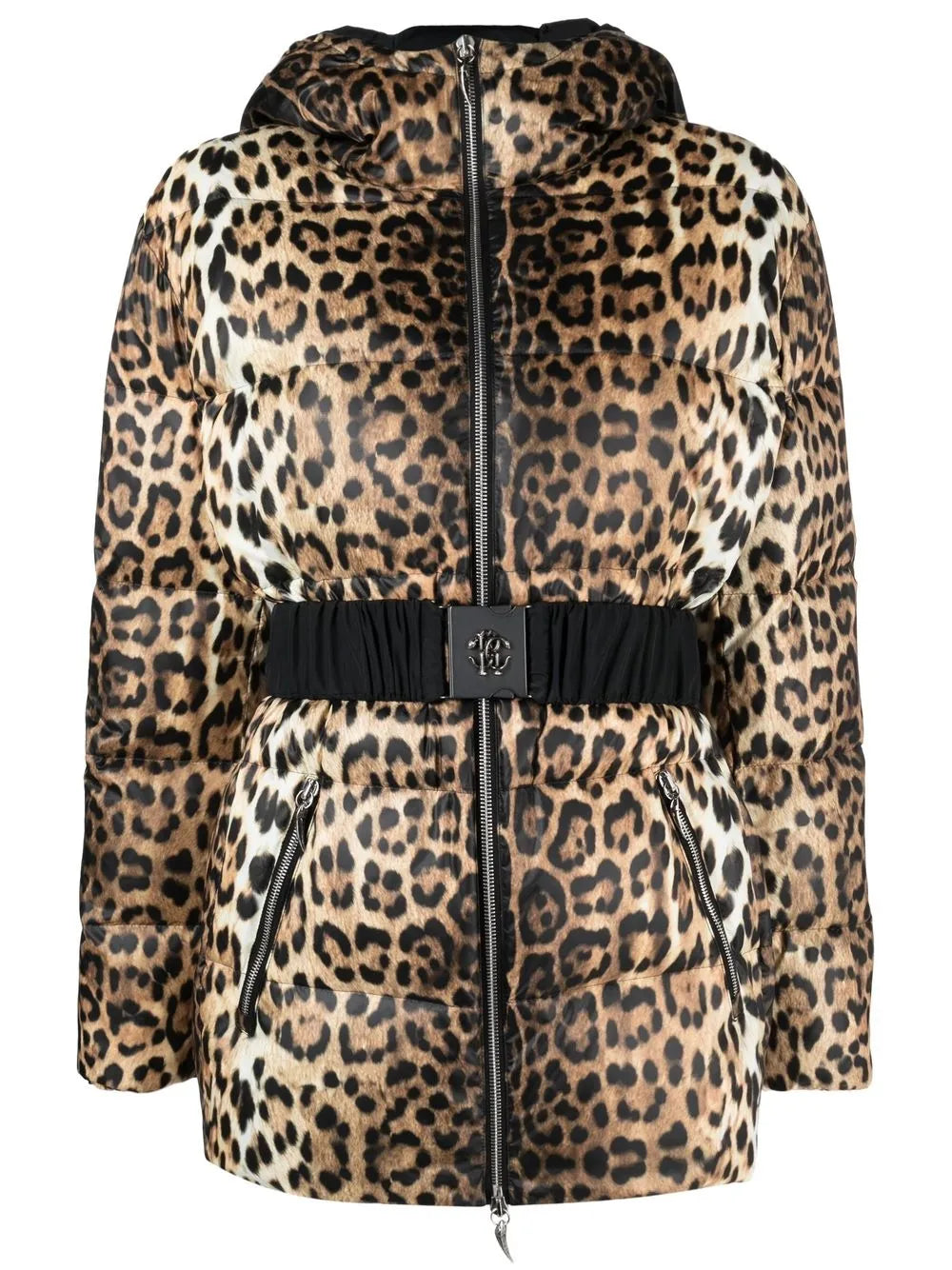 Leopard-Print Padded Jacket