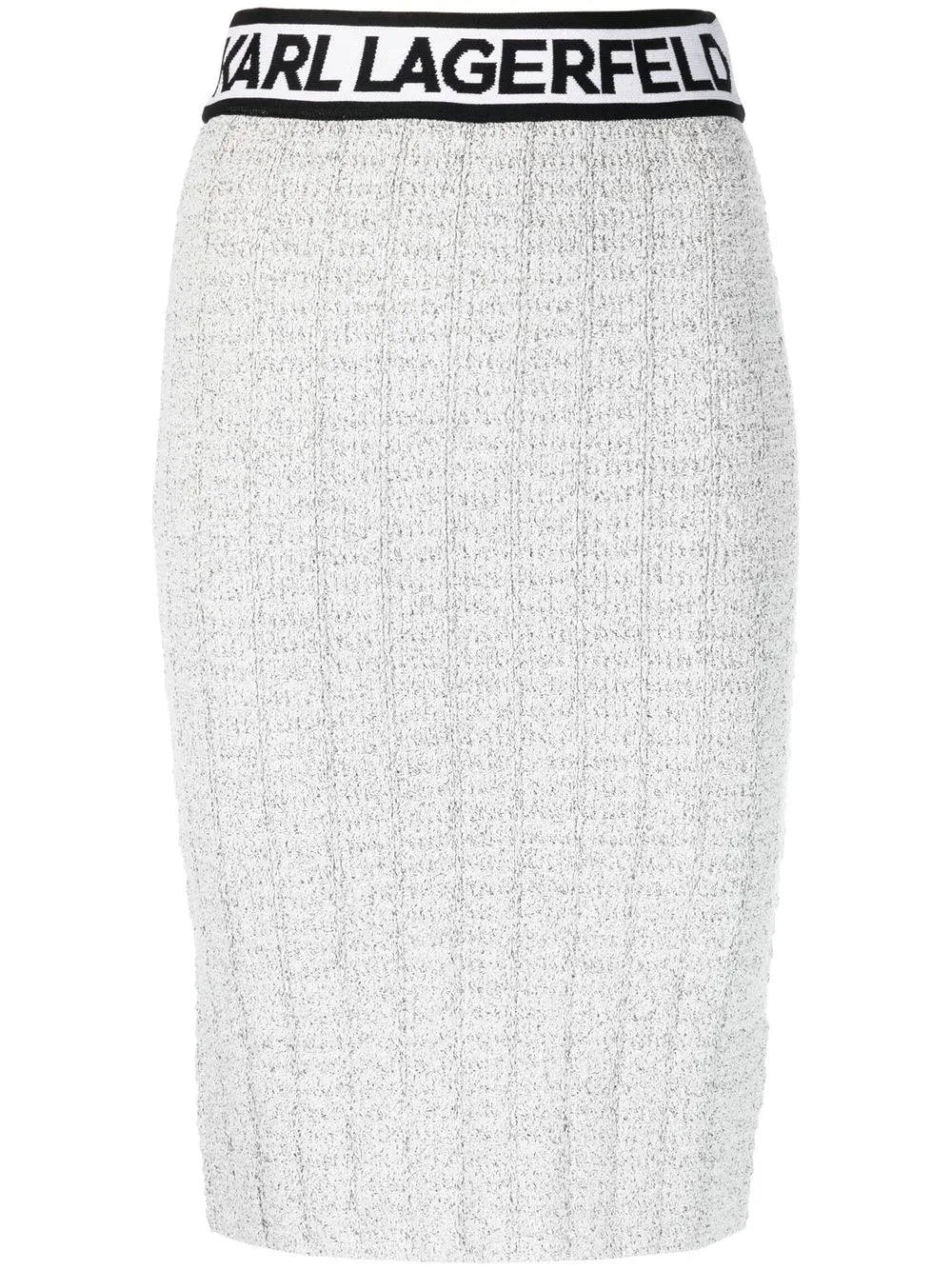 Logo-Waistband Knitted Skirt