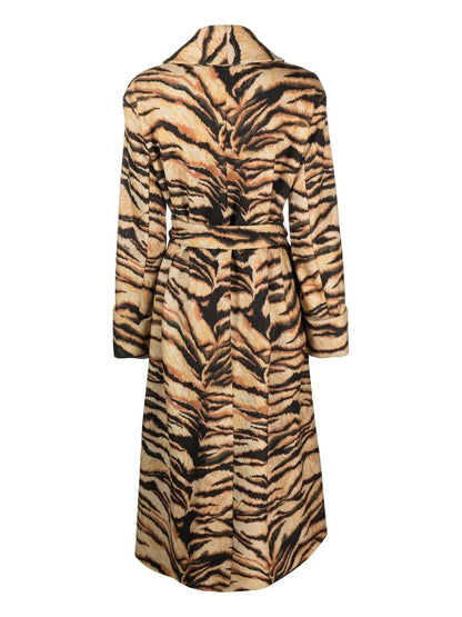 Freedom-Print Belted Coat