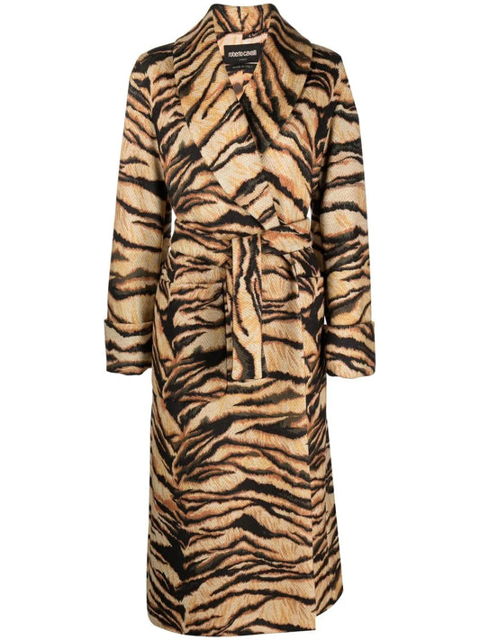 Freedom-Print Belted Coat