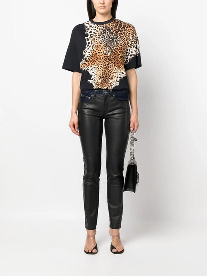 Panelled-Design Jeans