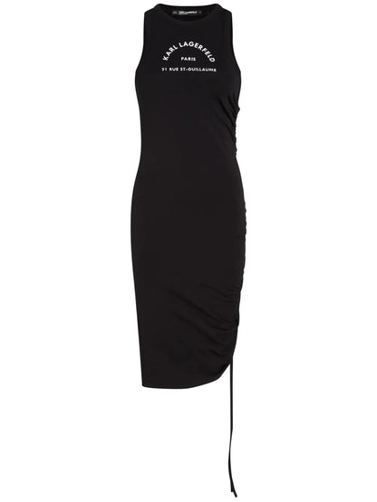 Logo-Print Sleeveless Dress